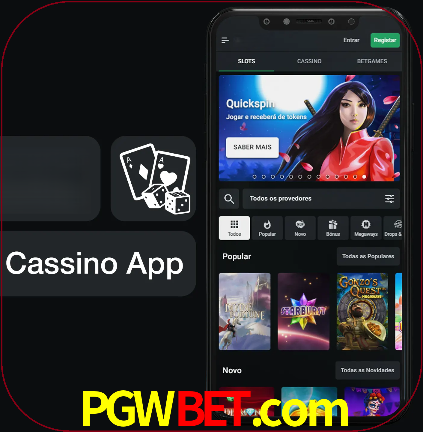 Jogue jogos de cassino e ganhe.