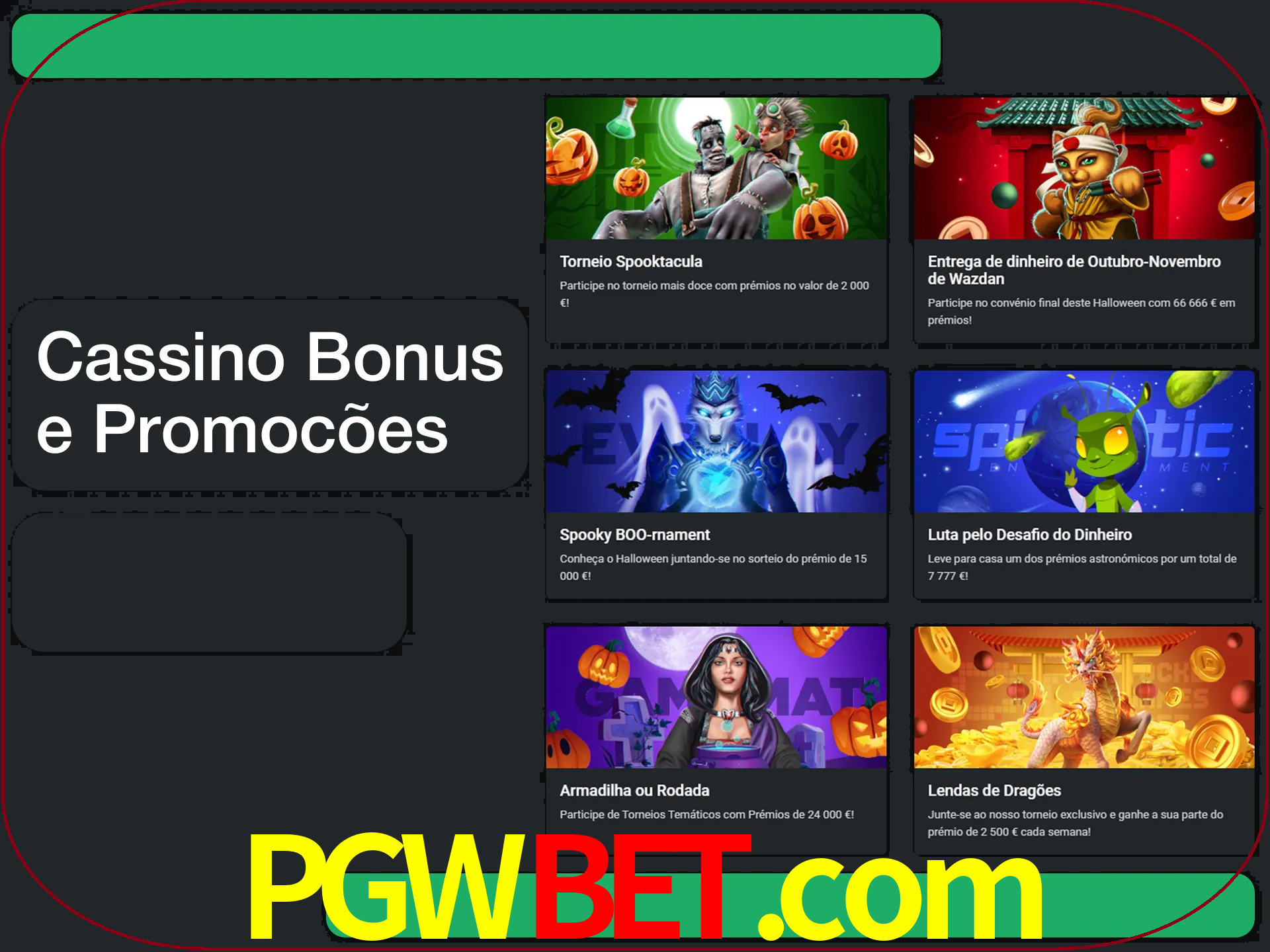 Verifique se há novos bônus de cassino para reivindicar.