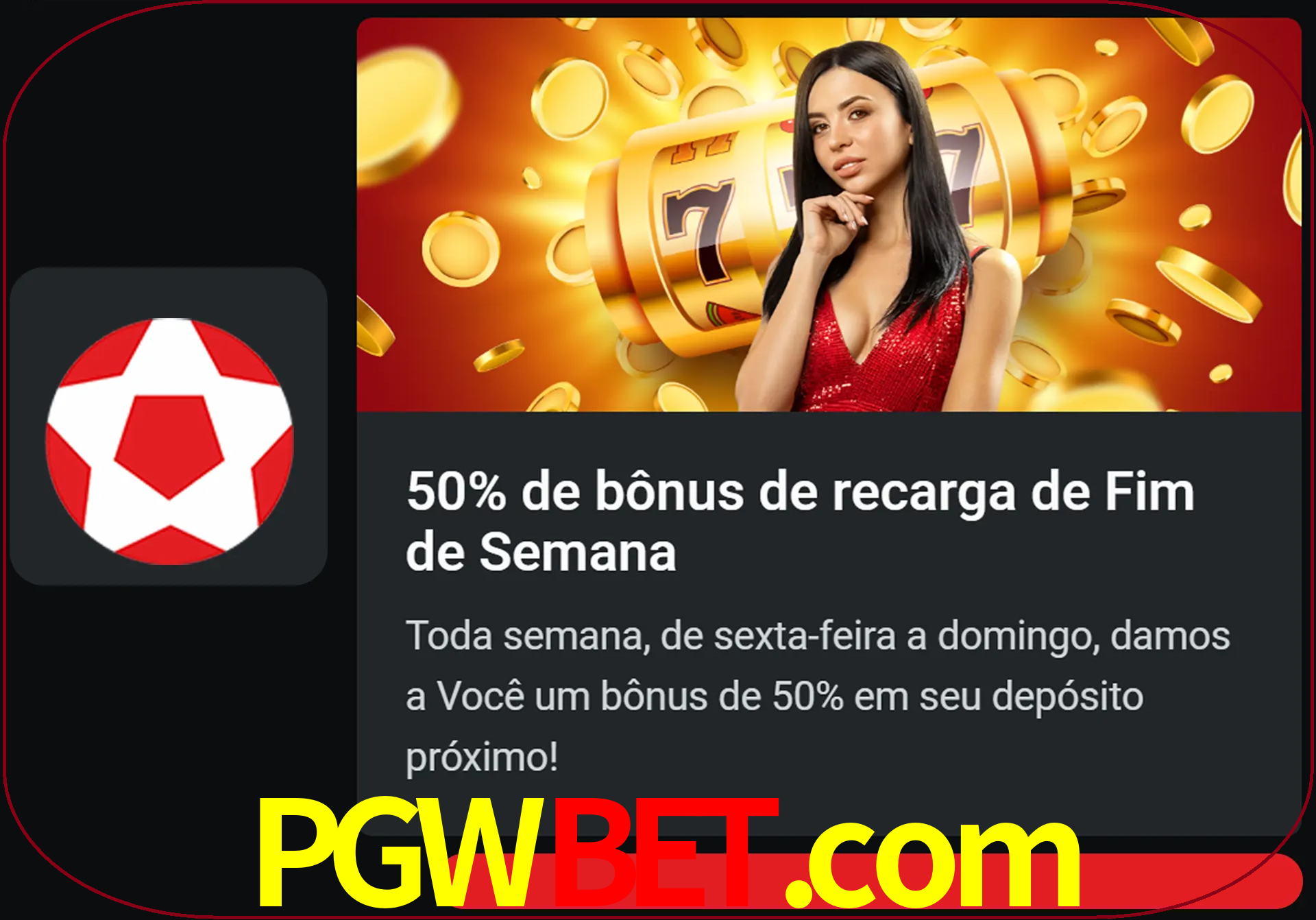 Volte a cada semana para receber novos bônus em dinheiro.