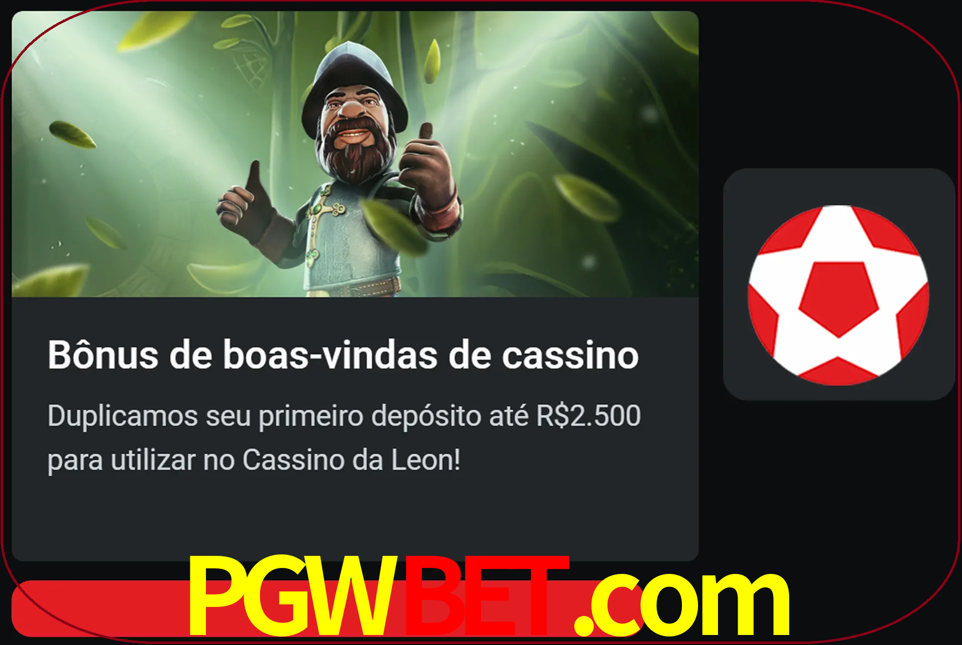 Receba seu dinheiro do bônus de boas-vindas após o primeiro depósito.