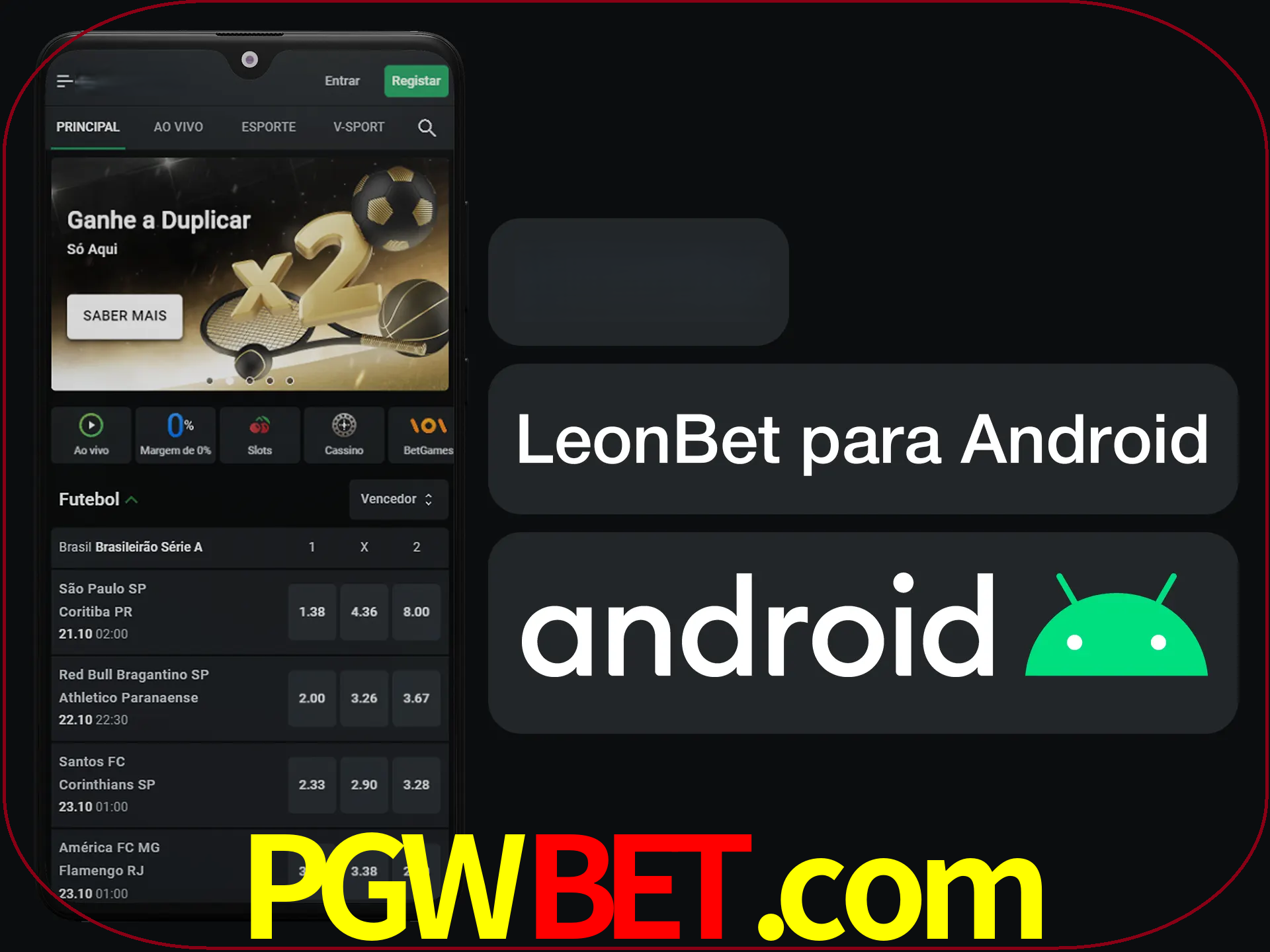 Adquira sua versão poket de LeonBet.