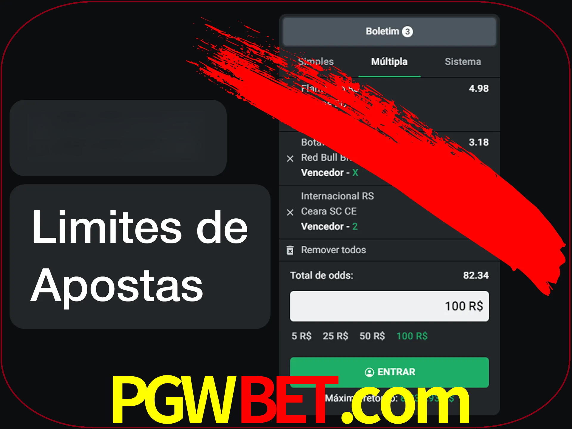 Não faça apostas loucas.