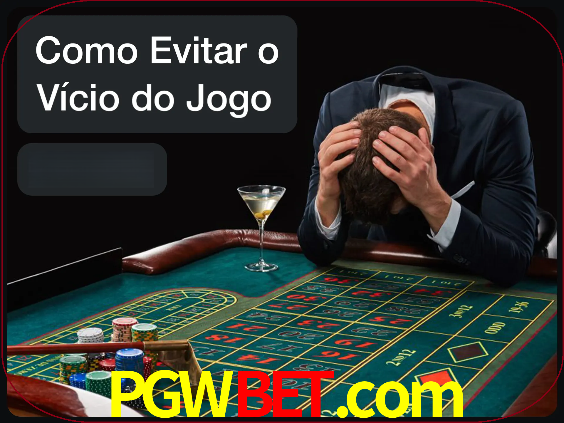 Você é responsável por cada uma de suas apostas.
